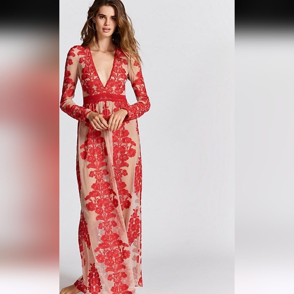 🍋For Love & Lemons Temecula Lace Maxi Dress - Picture 4 of 16